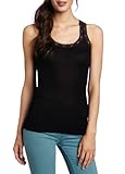 UPC 000858001655 product image for Michael Stars Lace Edge Tank (Black) | upcitemdb.com