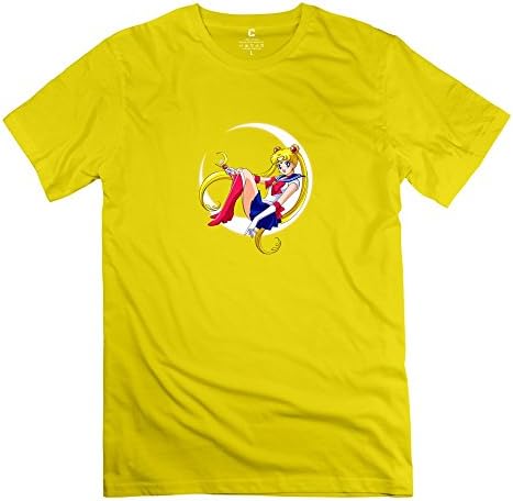 Men Sailor Moon Customized Retro Yellow T Shirt By Mjensen