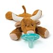 WubbaNub Infant Plush Toy Soothie Pacifier - Longhorn