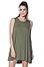Womens Modal Sexy Tank Dress - Casual Knit Swing Tunic