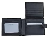 Black Leather wallet - credit card / business card holder by Prime Hide
