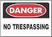 10x14 No Trespass Sign