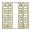 Full Height Solid Shutters With Louvers 48 x 48