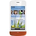 Nokia C5-03 Smartphone (8,1cm (3,2 Zoll) Touchscreen, 3,5mm Klinkenbuchse, Ovi Karten, GPS) wei�/burned orange