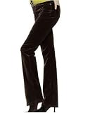 Stretch velvet bootleg jeans
