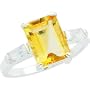 Sterling Silver Citrine Ring Size 8