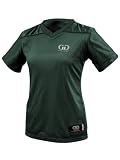 Women's Short Sleeve Fan Jersey T-Shirt-Team Colors Include Steelers, Cowboys, Patriots, Packers, Raiders, and Chiefs-Comfortable Gear for Football, Basketball, and Super Bowl Parties-Sizes XS-XXXL. (Large, Forest Green)