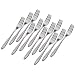 Set of 12 Stainless Steel Alpha Salad Forks