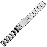 Marburger Basic Line - Bracelet de montre en acier inoxydable - 18 et 20 mm