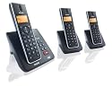 Philips SE 2553 B/38 Schnurlostelefon (HD Sound, Monchrom Display, Gleb Hintergrundbeleuchtung, 100 Namen und Nummern Telefonbuch, Anrufer-ID, 12 Stunden Gesprächszeit, 150 Stunden StandBy-Zeit) schwarz