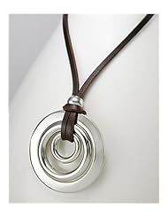 Leather Necklace In White Base