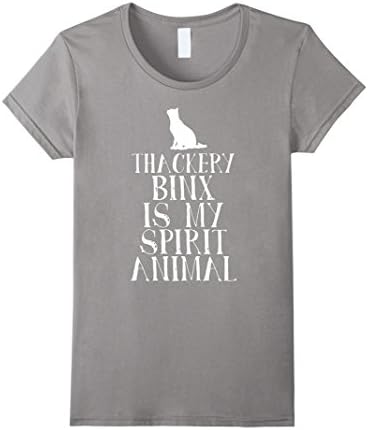Women's Thackery Binx is My Spirit Animal t shirt Small Slate