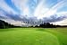 Wallmonkeys Peel and Stick Wall Decals - Golf Course with Amazing Clouds - Removable Graphic