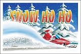 Sporting Goods : Snowmobile Christmas Cards - HO HO HO