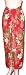 Full Size Pareo: Palm Fronds on Maroon