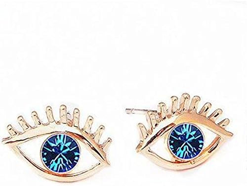 Exaggerated Styl Eyes Stereo Imitation Diamond Earrings