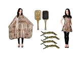 Safari 4pc Leopard Combo Deal Includes: Cape, Apron, Clips And Brush * A $ 52.94 Value !