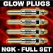 Heater Glow Plugs NGK Y8003J x4 - FIAT PUNTO Mk3 1.3 03>on
