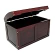 Cherry Finish Barrel Top Toy Chest by Badger Basket