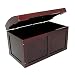 Cherry Finish Barrel Top Toy Chest by Badger Basket