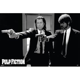 Pulp Fiction (Pointing Guns) Movie Poster Print - 24