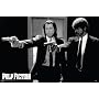 Pulp Fiction (Pointing Guns) Unframed Movie Poster Print (Framing and Wood-Mounting also available) - 24" X 36"