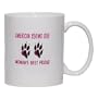AMERICAN ESKIMO DOG WOMAN'S BEST FRIEND Mug for Coffee / Hot Beverage (choice of sizes and colors)