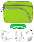 5n1 Non-OEM Amazon Kindle DX 9.7 Tri-Pocket Sleeve Case - Neon
