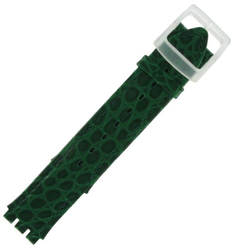 Hirsch 17mm Mens Green For Swatch