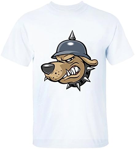 Nanmen Men's Lovely Cartoon Animals Cartoon T-shirt white S