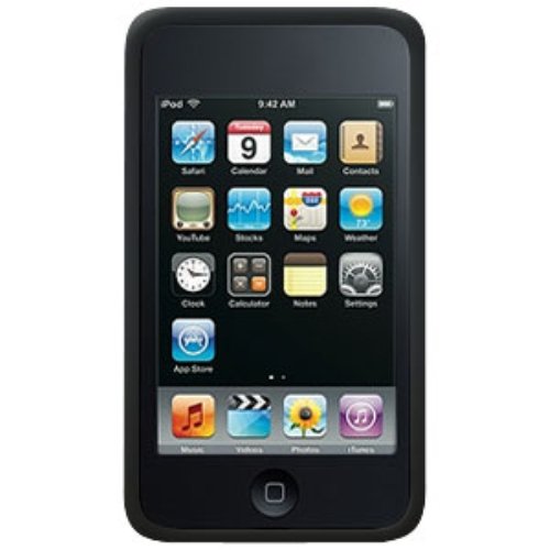 Amzer Silicone Skin Jelly Case for iPod touch 2G, 3G (Black)