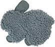 Vo-Toys Flat N Fuzzy Fleece Rabbit Dog Toy, 12-Inch
