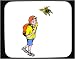 Decorated Mouse Pad with butterfly, human, body, walking, individuals, individual, bo...