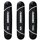 UPC 637634512342 product image for Husky 9-piece SAE and 8-piece Metric Folding Hex Key Set with Bonus 8-piece Torx | upcitemdb.com