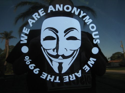 masks guy fawkes Discount We are Anonymous We are the 99% vinyl decal sticker