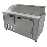 Cooltech Refrigeration 60-inch 1-1/2 Doors Refrigerated Sandwich Salad Prep Table 60" CMPH-60BM