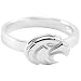 Dayna U Southern Miss Golden Eagles Sterling Silver Slim Logo Ring