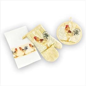 ROOSTER KITCHEN TEXTILE SET