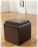 Ottoman w/ Flip Top by Ashley - Chocolate Durapella (7740211)