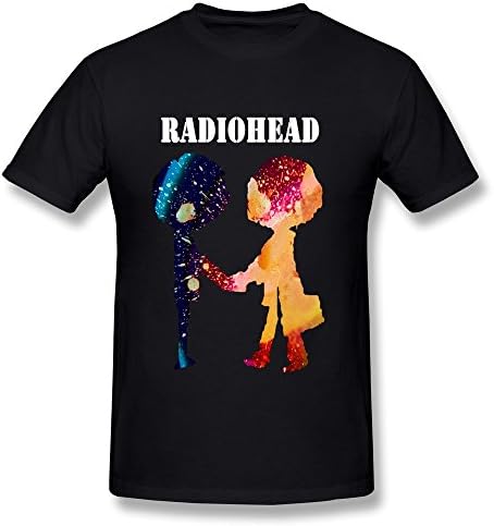 AHOO Men's Tee Shirt Radiohead Black Size M