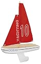 Eichhorn 10004526 - nOutdoor Holz-Segelboot 10, 25,5 cm