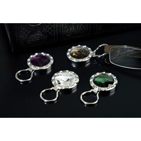 Click here to buy Smoke Beaded Magnetic Eyeglass Broach - Eyeglass & ID Badge Holder by EyeglassBroach.