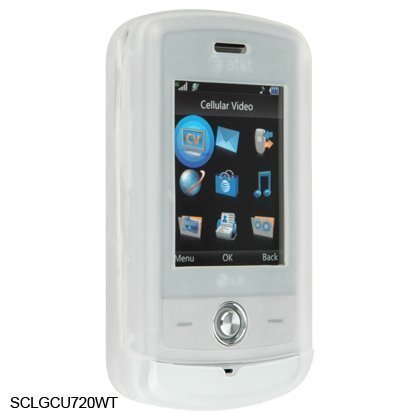 Clear Silicone Skin Cover Case Phone Protector for LG SHINE CU-720 CU720