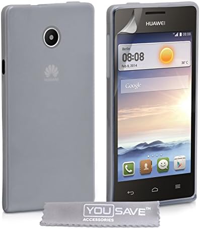Yousave Accessories Huawei Ascend Y330 Case Clear Silicone Gel Cover