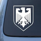 GERMANY CREST - Car, Truck, Notebook, Vinyl Decal Sticker #2067 | Vinyl Color: White