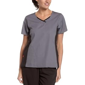 Dickies Scrubs Women's Hip Flip Panel Top