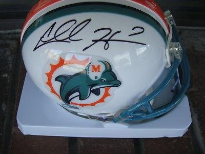 Chad Henne Miami Dolphins Full Sig Signed Mini Helmet - Autographed College Mini Helmets