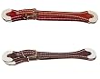 Tory Leather Rawhide Overlay Western Spur Straps