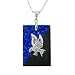 Sterling Silver Lapis and Hematite Eagle Pendant, 18