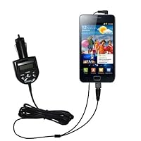 2nd Generation Audio FM Transmitter and Car Vehicle Charger for the Samsung Galaxy S II - Uses Gomadic TipExchange Technology